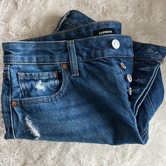 Express BOYFRIEND MIDI MID RISE - Picture 7 of 7